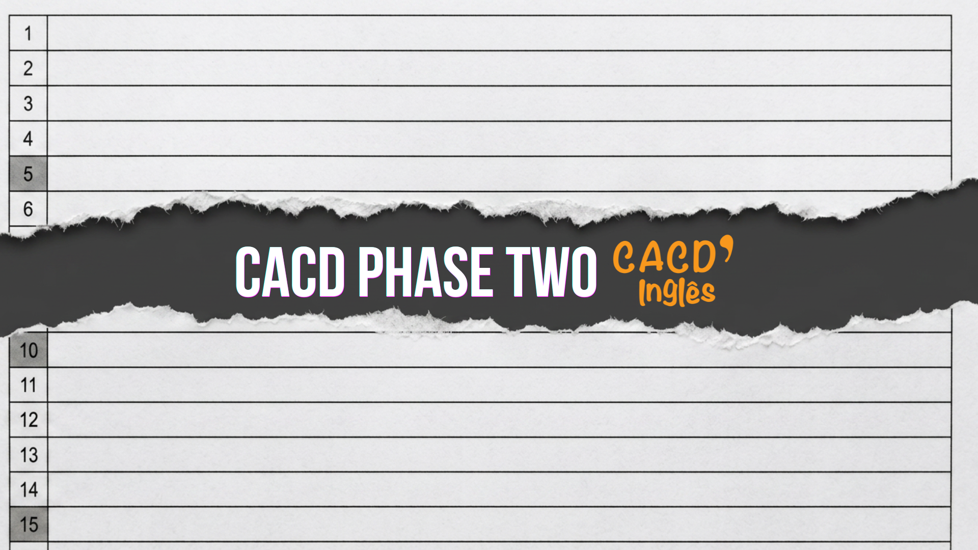 CACD Phase Two